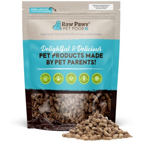 Freeze-Dried Pet Food for Ferrets – Chicken Recipe, 16 oz