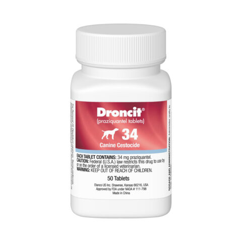 "Droncit Tapewormer For Dogs 2 Tablets"