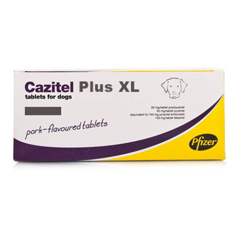 "Cazitel Plus Xl Tablets For Dogs 4 Tablet"