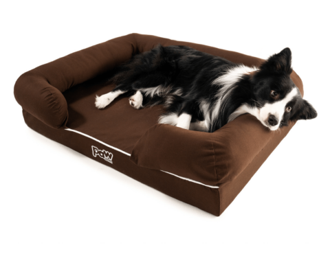 PupLounge Memory Foam Dog Bed Cover – Brown (Bed Not Included)