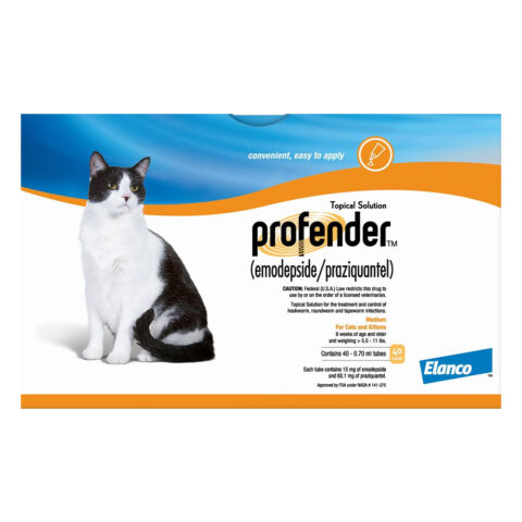 "Profender Medium Cats (0.70 Ml) 5.5-11 Lbs 3 Doses + 1 Free"