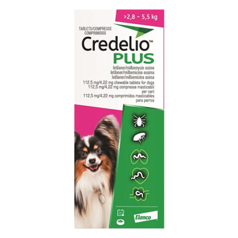"Credelio Plus For Small Dog 2.8-5.5kg 6 Chews"