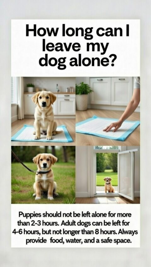 How long can I leave my puppy alone?