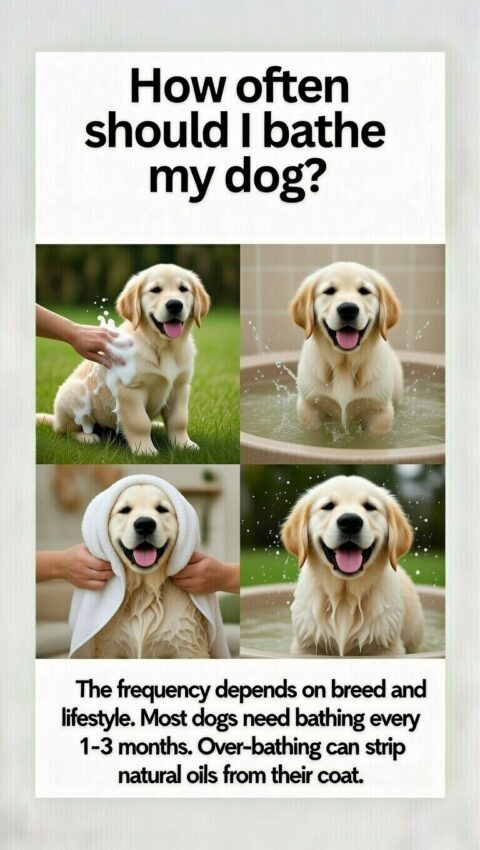 How often should I bathe my dog?