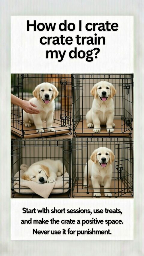 How do I crate train my dog?