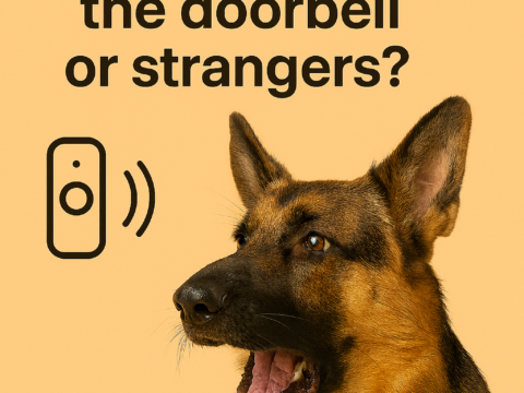 Why does my dog bark at the doorbell or strangers?
