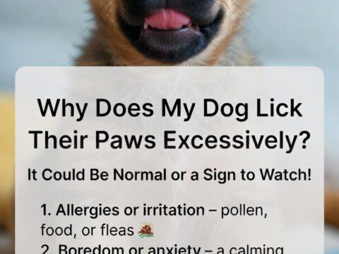 Why does my dog lick their paws excessively?