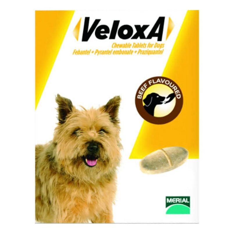 Veloxa Chewable Tablets For Small/Medium Dogs Up To 10 Kg 4 Tablets